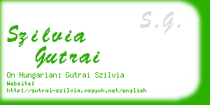 szilvia gutrai business card